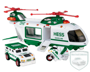 2001 Hess Helicopter with Motorcycle and Cruiser: The Air Rescue Trio