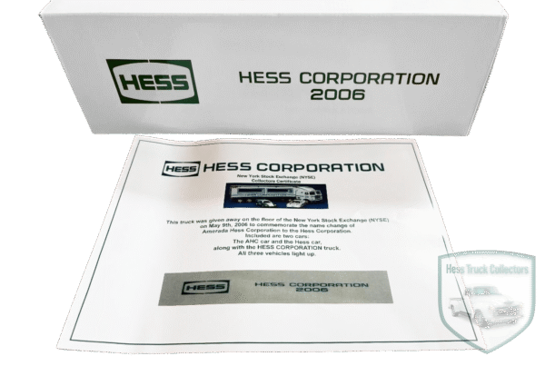 2006_NYSE_Hess_Truck_And_Collectors_Certificate_View_4